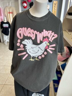 Brand new unisex  T-shirt guess what chicken butt